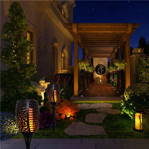 SolarFlame Flickering Flame Outdoors Solar Light