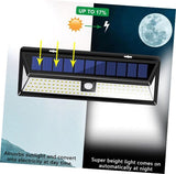 118 LED Powerful Outdoor Solar Light Motion Sensor Wall Light