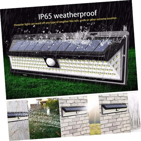 118 LED Powerful Outdoor Solar Light Motion Sensor Wall Light