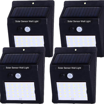 30 LED Solar Outdoor Lights Outdoor 4-Pack