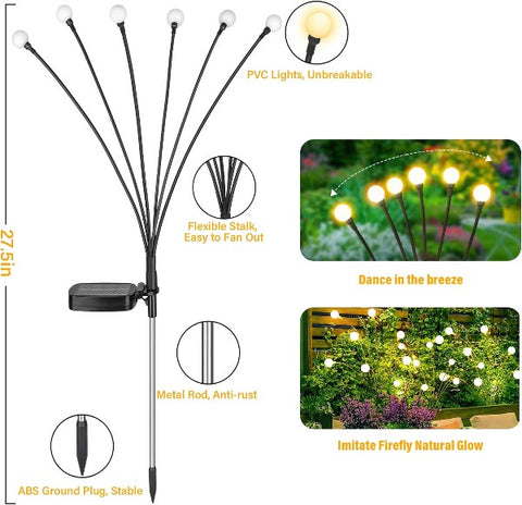 Firefly Solar Garden Lights 4-Pack