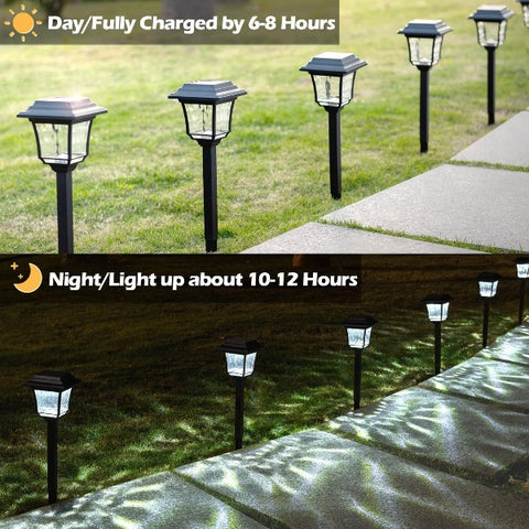 Solar Pathway Garden Lights with 2 Modes