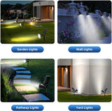 Outdoor Solar Garden Spot Lights 2-Pack