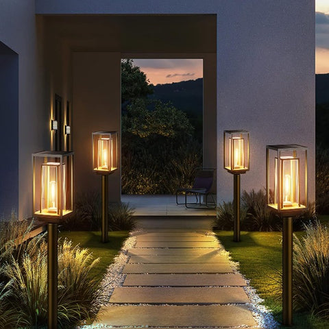 LED Double-Layer Garden Solar Pathway Lights