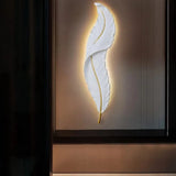 Nordic Feather LED Wall Lamp: Creative Bedroom Lighting