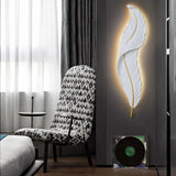 Nordic Feather LED Wall Lamp: Creative Bedroom Lighting