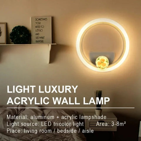 Modern LED Wall Lights: Acrylic Vanity Lamp for Home